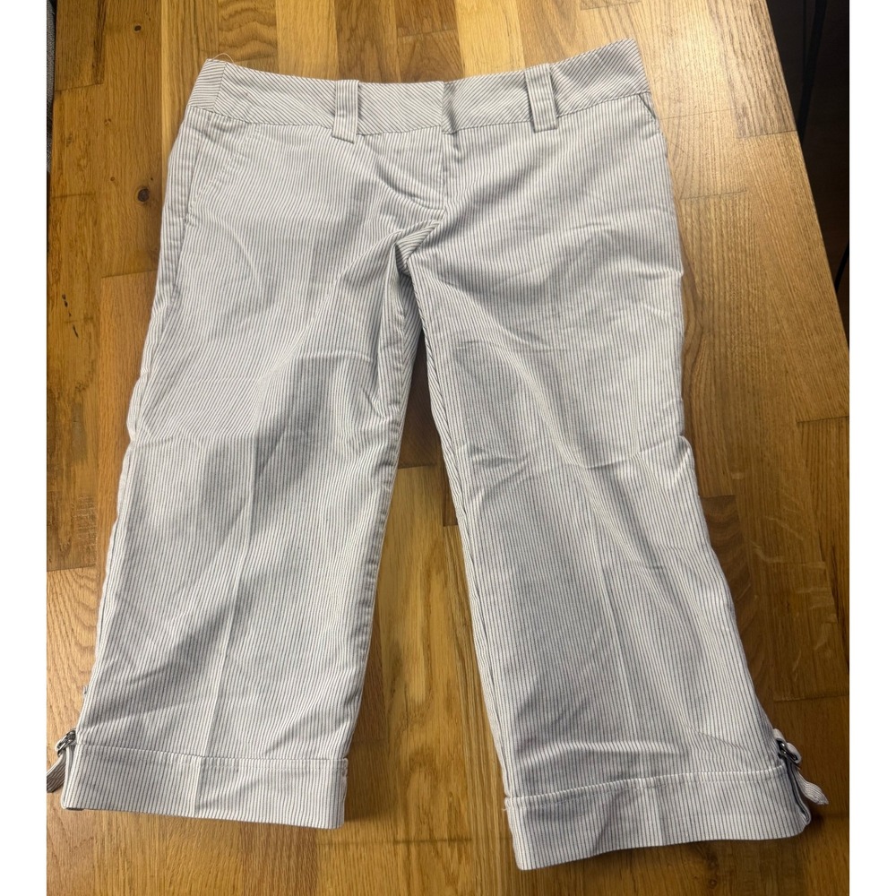 Wet Seal Pinstripe Capri Cropped Womens‎ Size 7